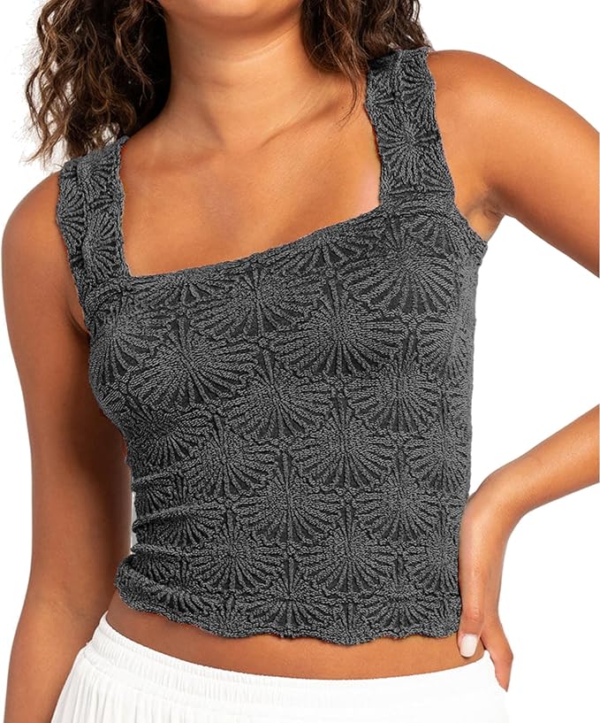 Women's Square Neck Wide Strap