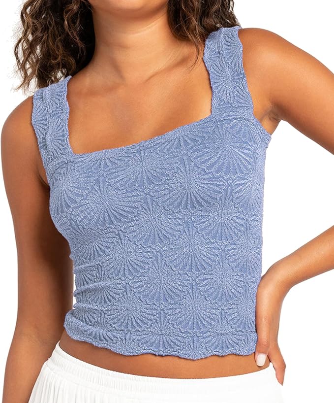 Women's Square Neck Wide Strap